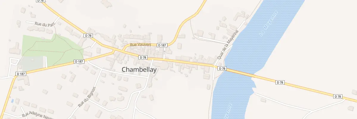 Plan du 20 Rue Grande Rue à Chambellay