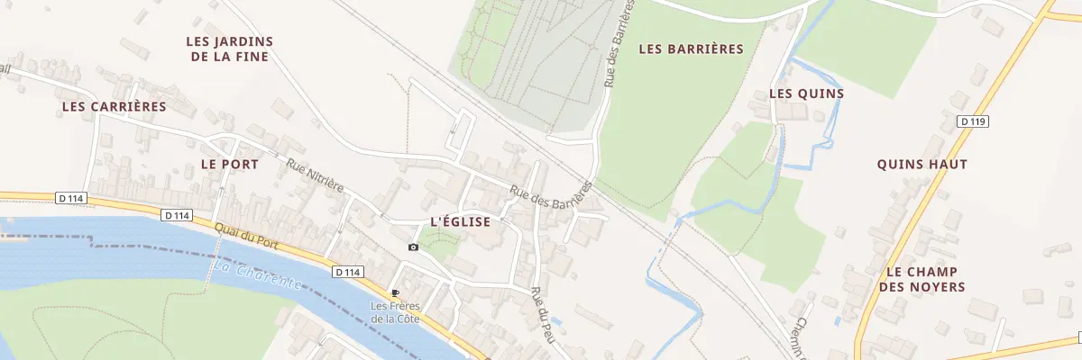 Plan du 2 Rue des Barrières à Saint-Savinien