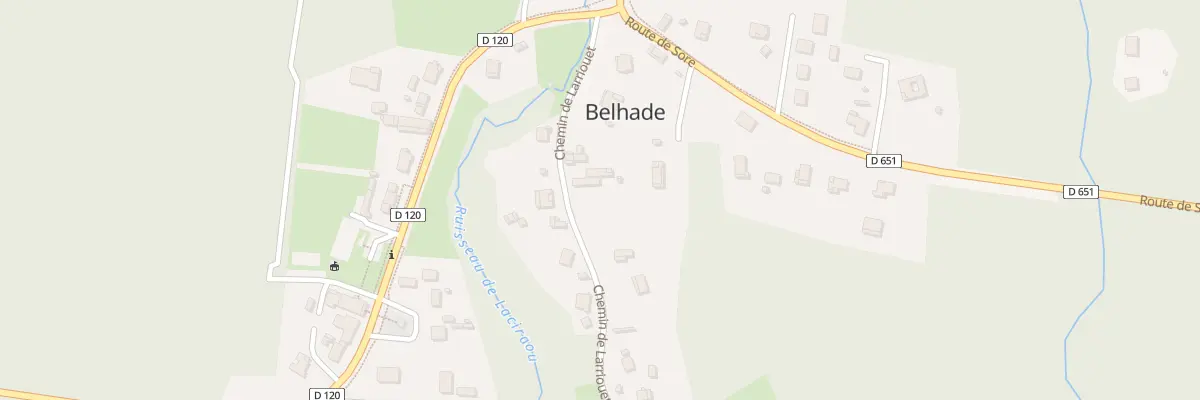 Plan du 155 Rte de Larriouet à Belhade