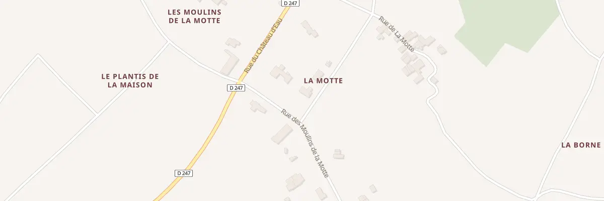 Plan du 3 Che de la Motte à Lorignac