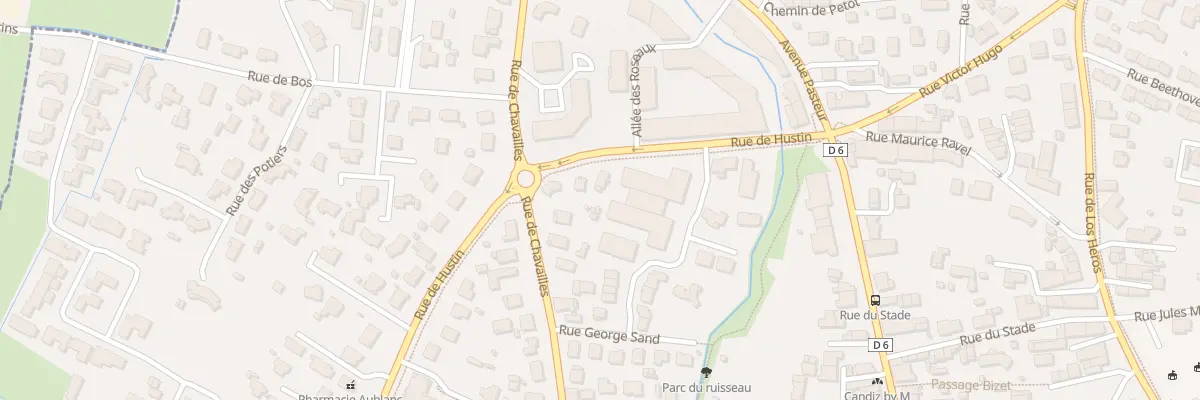 Plan du 6 Rue Hustin au Haillan