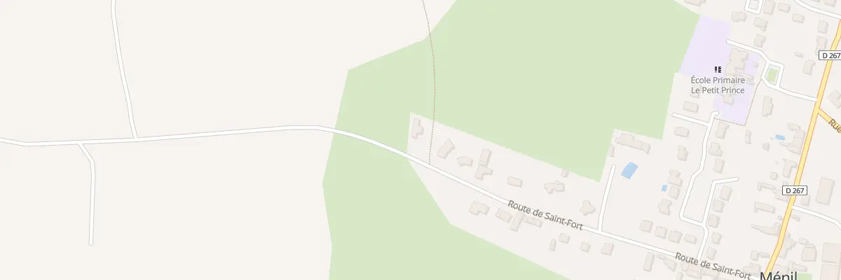 Plan du 16 Rte de St Fort à Ménil