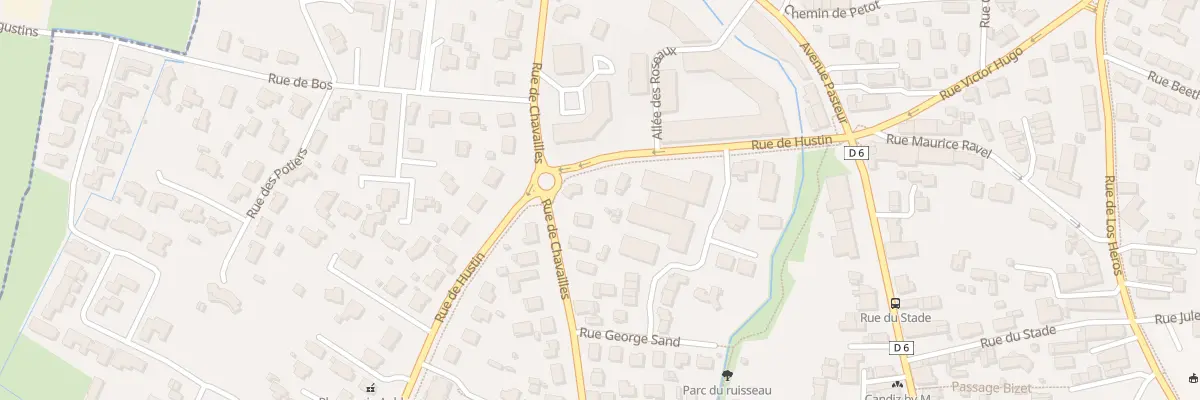 Plan du 6A Rue Hustin au Haillan