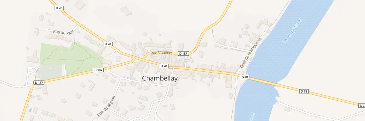 Plan du 5 Rue du Commerce à Chambellay