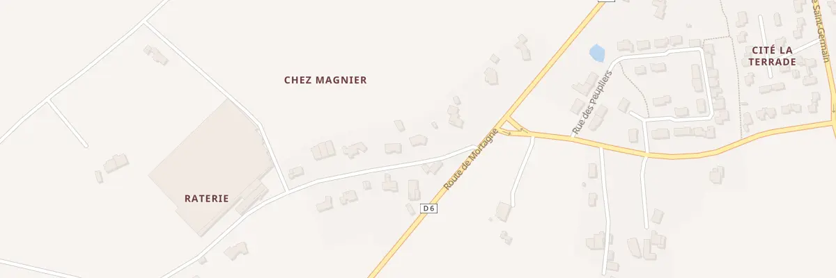 Plan du 6 Chez Magnier à Gémozac