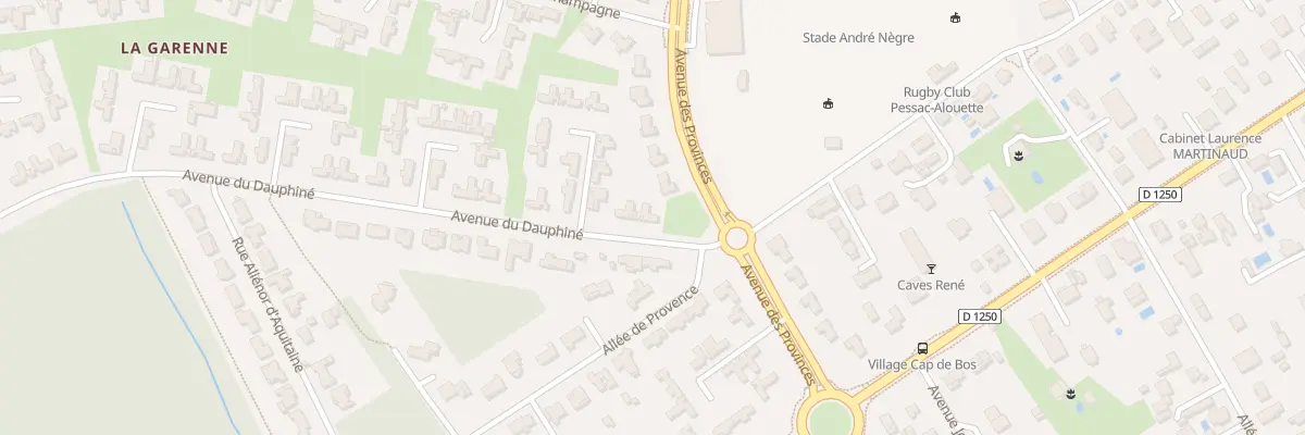 Plan du 2 Av du Dauphiné à Pessac