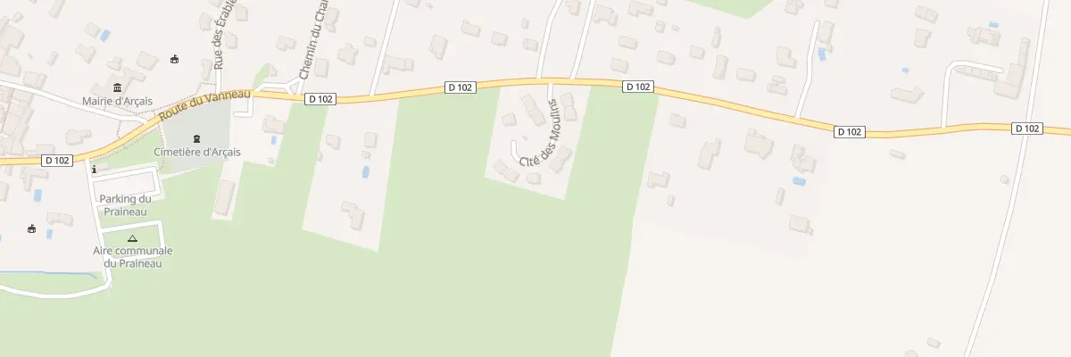 Plan du 5 Plaine des Moulins à Arçais