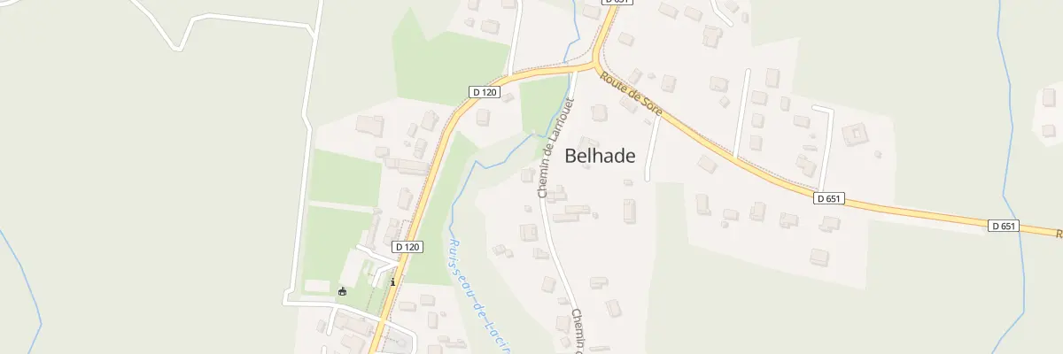 Plan du 118 Rte de Larriouet à Belhade