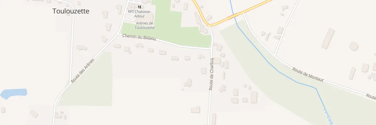 Plan du 338 Rte des Arènes à Toulouzette