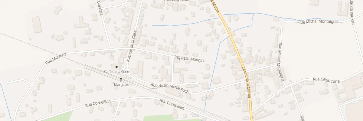 Plan du 12 Rue Mangin à Margaux-Cantenac