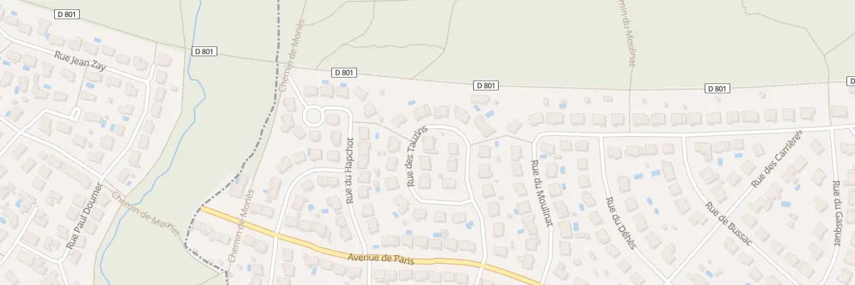 Plan du 12 Rue des Tauzins au Haillan