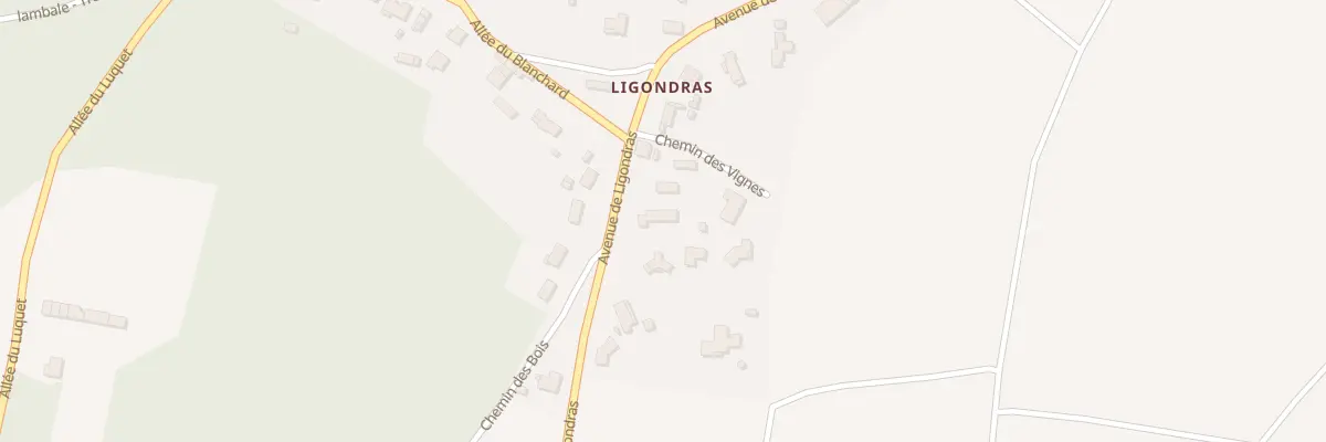 Plan du 1498 Av de Ligondras à Arsac