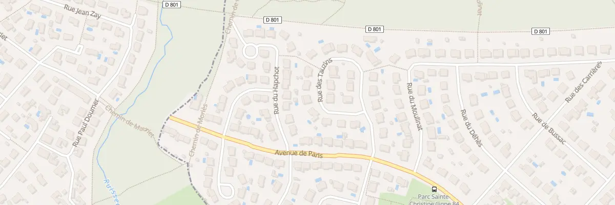 Plan du 27 Rue des Tauzins au Haillan