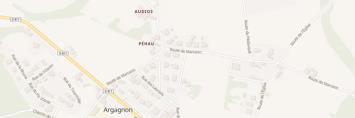 Plan du 236 Rte de Marcerin à Argagnon