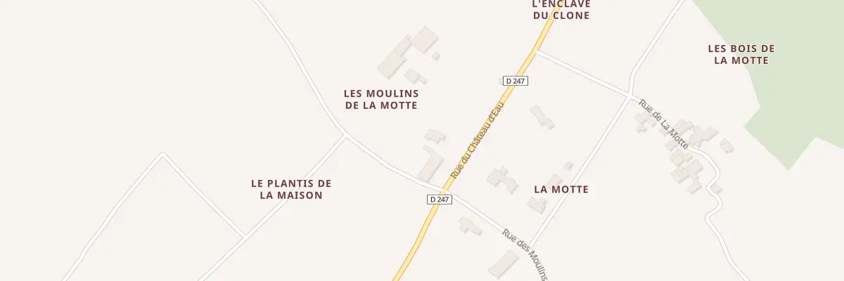 Plan du 57 Rue du Chateau d’Eau à Lorignac