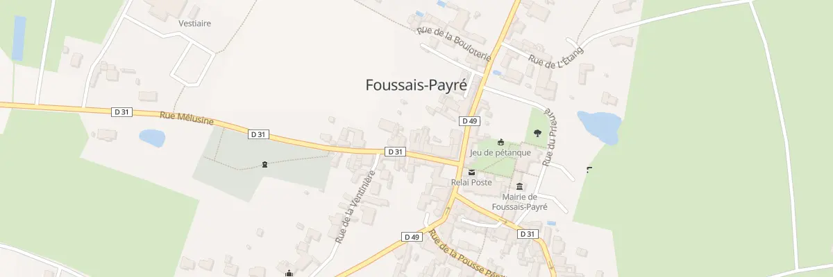 Plan du 12 Rue mélusine à Foussais-Payré