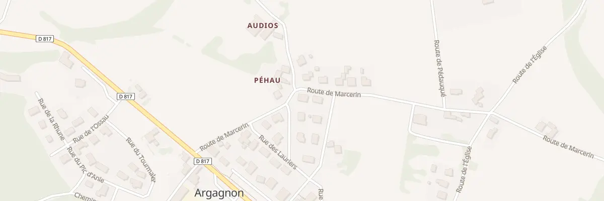 Plan du 210 Rte de Marcerin à Argagnon