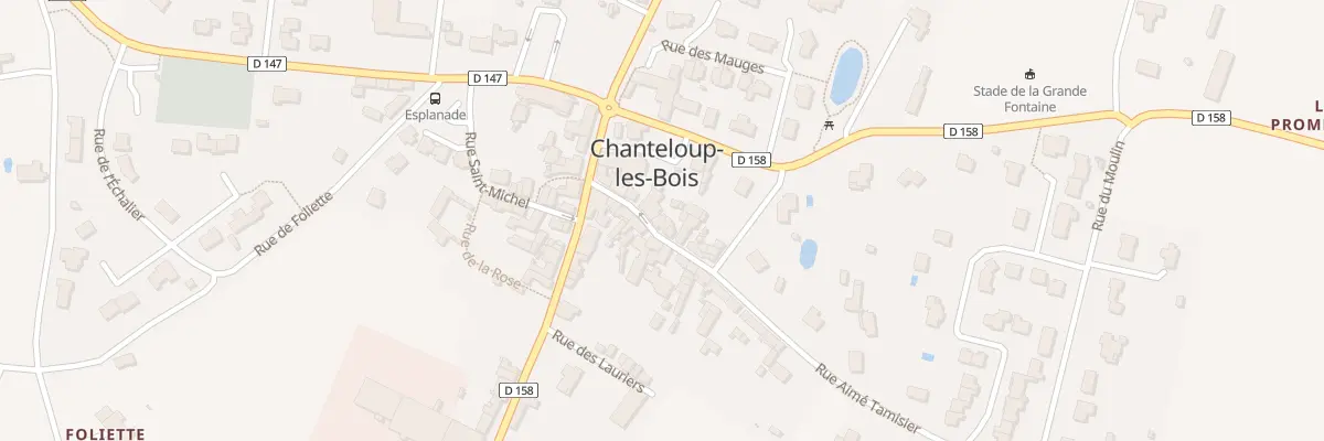 Plan du 7 Rue Aimé Tamisier à Chanteloup-les-Bois
