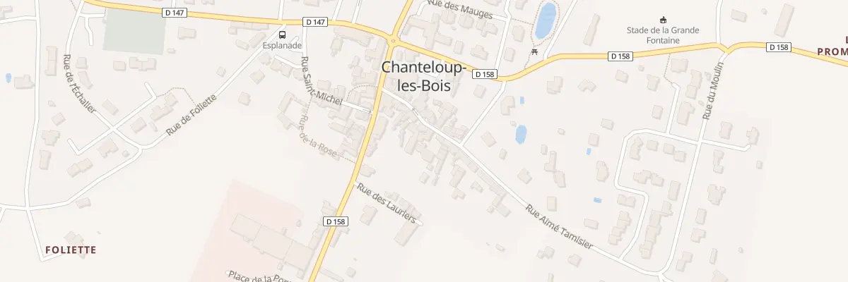 Plan du 12 Rue Aimé Tamisier à Chanteloup-les-Bois