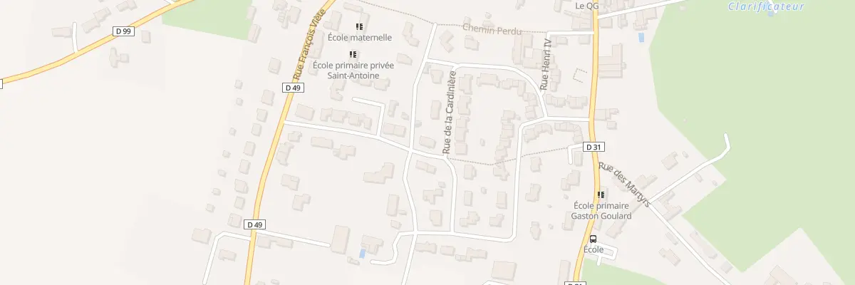Plan du 34 Rue de la cardinière à Foussais-Payré
