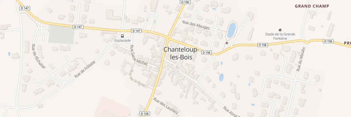 Plan du 1 Rue Aimé Tamisier à Chanteloup-les-Bois
