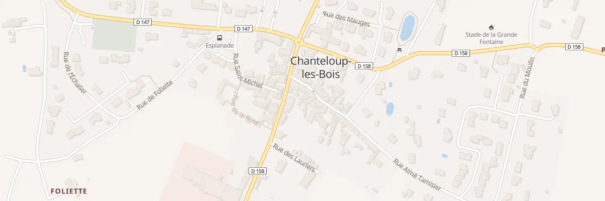 Plan du 7 Rue Charles de Gaulle à Chanteloup-les-Bois