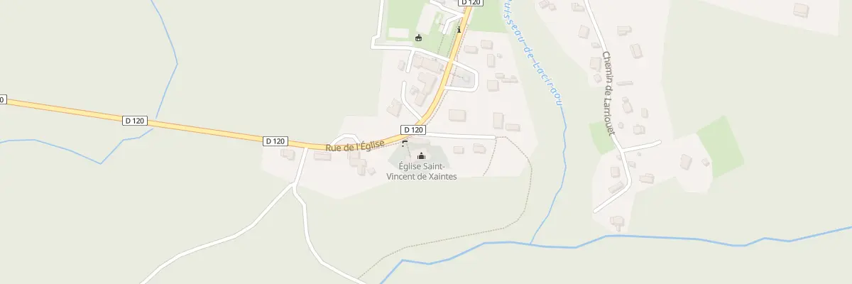Plan du 12 Che de la Fontaine Ste Anne à Belhade