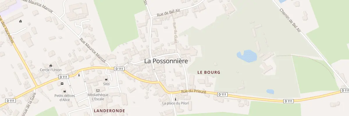 Plan du 2 Pl de l’Eglise à La Possonnière