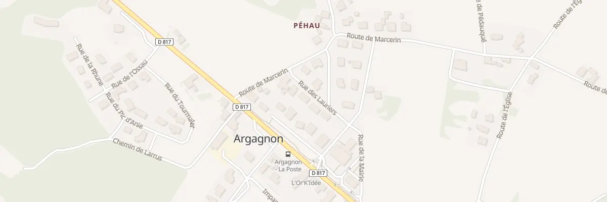 Plan du 75 Rue des Lauriers à Argagnon