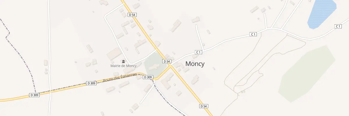 Plan du 16 Le Bourg à Moncy