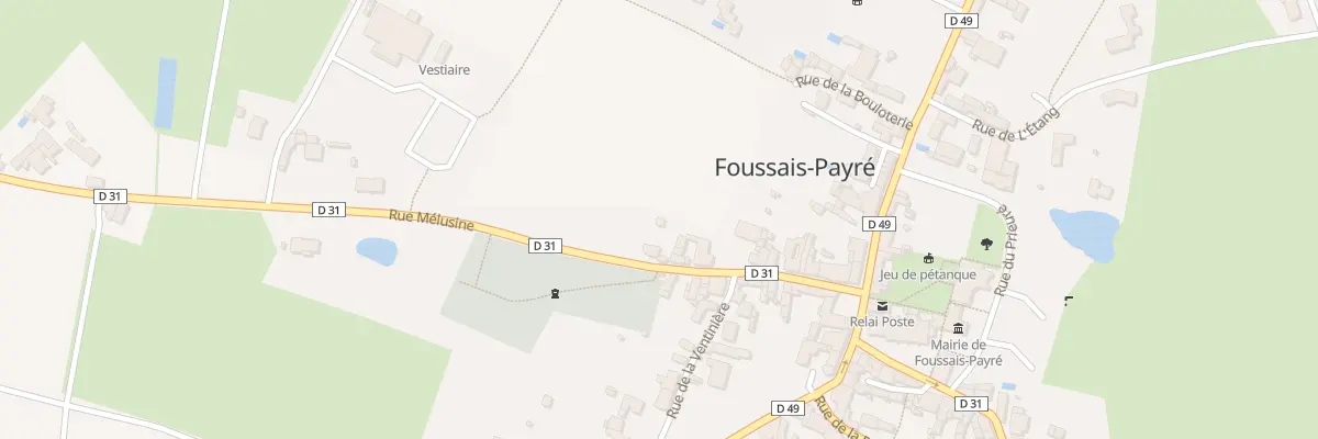 Plan du 32 Rue mélusine à Foussais-Payré