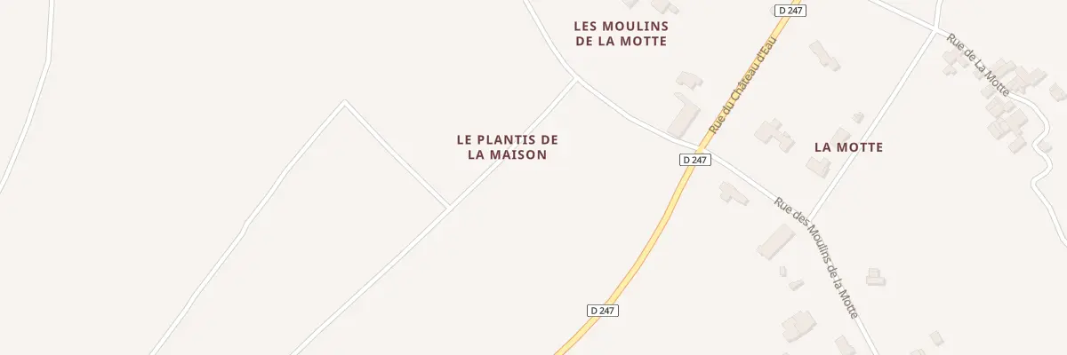 Plan du 22 Rue des Moulins de la Motte à Lorignac