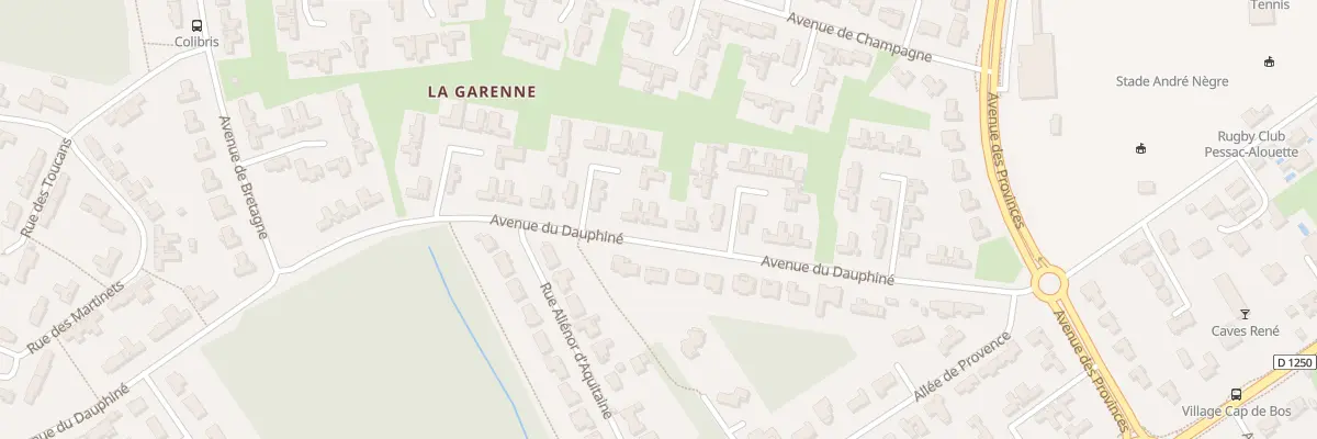Plan du 22 Av du Dauphiné à Pessac