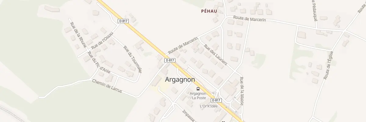Plan du 985 Rte Départementale 817 à Argagnon