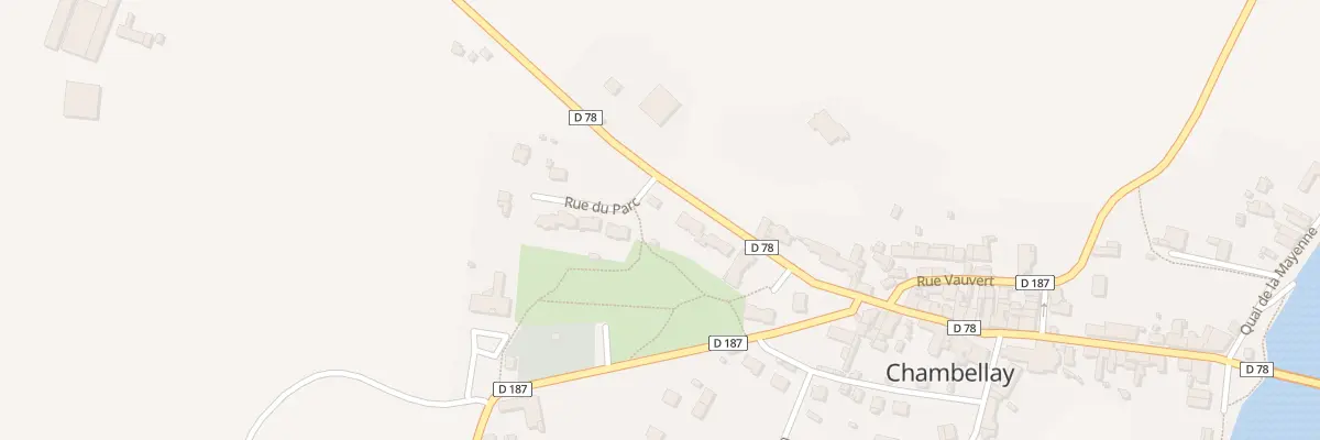 Plan du 1 Rue du Parc à Chambellay