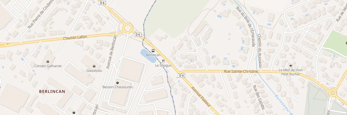 Plan du 6 Rue Bosquets de Ste Christine au Haillan