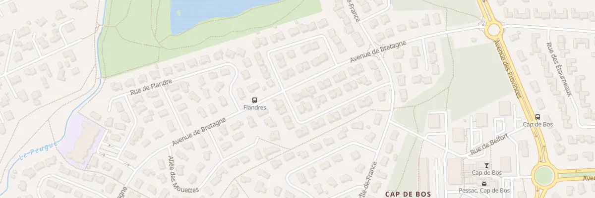 Plan du 56 Av de Bretagne à Pessac