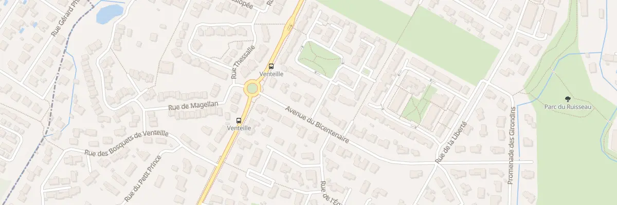Plan du 8 Av du Bicentenaire au Haillan