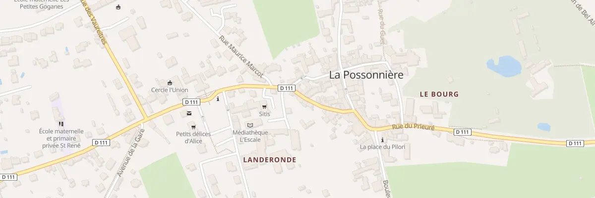 Plan du 16 Rue de la Mairie à La Possonnière