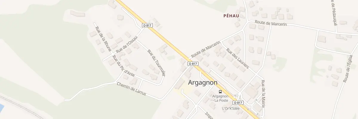 Plan du 926 Rte Départementale 817 à Argagnon