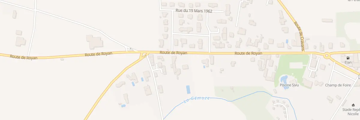 Plan du 28 Rte de Royan à Gémozac