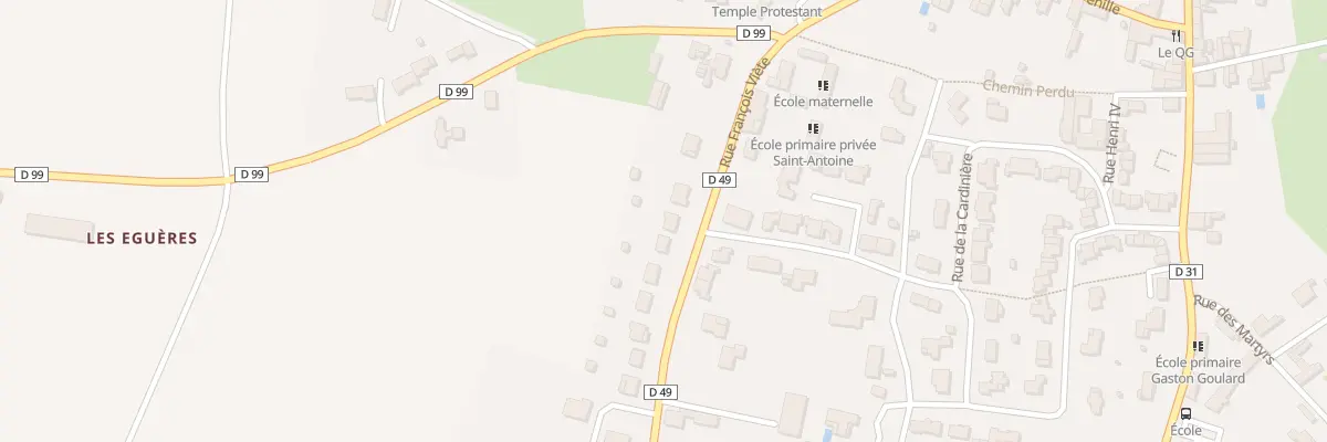 Plan du 32 Rue françois viete à Foussais-Payré