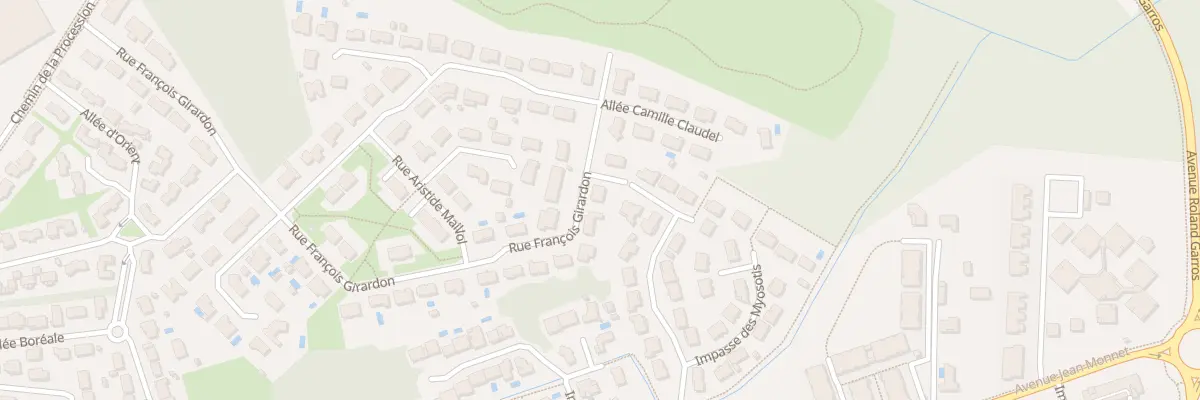 Plan du 43 Rue François Girardon à Mérignac