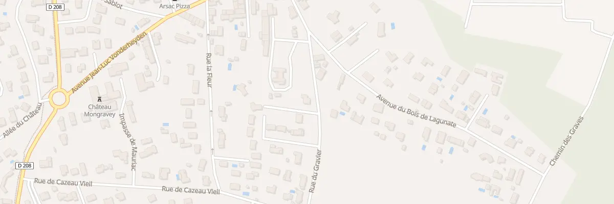 Plan du 7 Rue du Gravier à Arsac