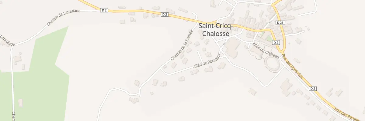 Plan du 200 All de Poudenx à Saint-Cricq-Chalosse