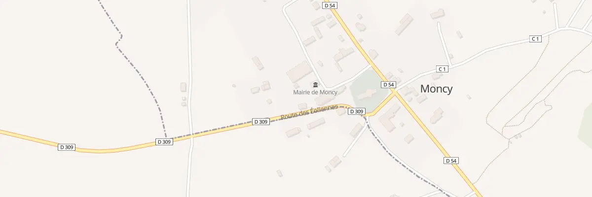 Plan du 5 Le Bourg à Moncy