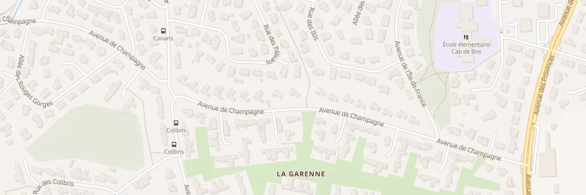 Plan du 36 Av de Champagne à Pessac