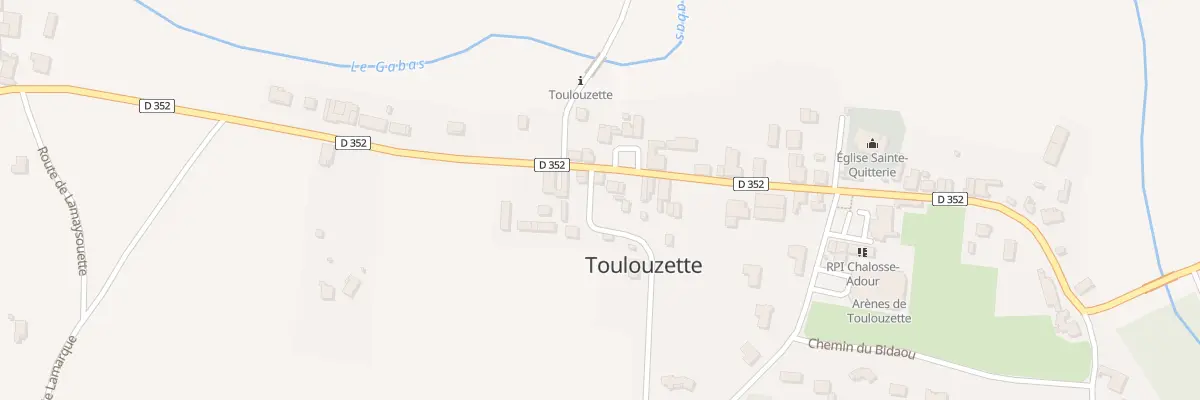 Plan du 207 Rte des Pêcheurs à Toulouzette