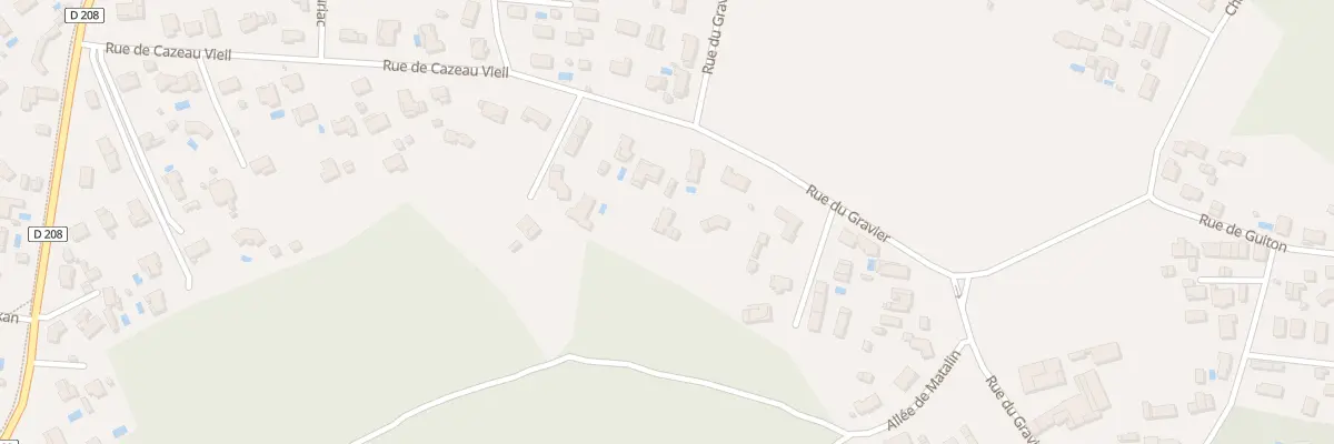 Plan du 25 Rue du Gravier à Arsac