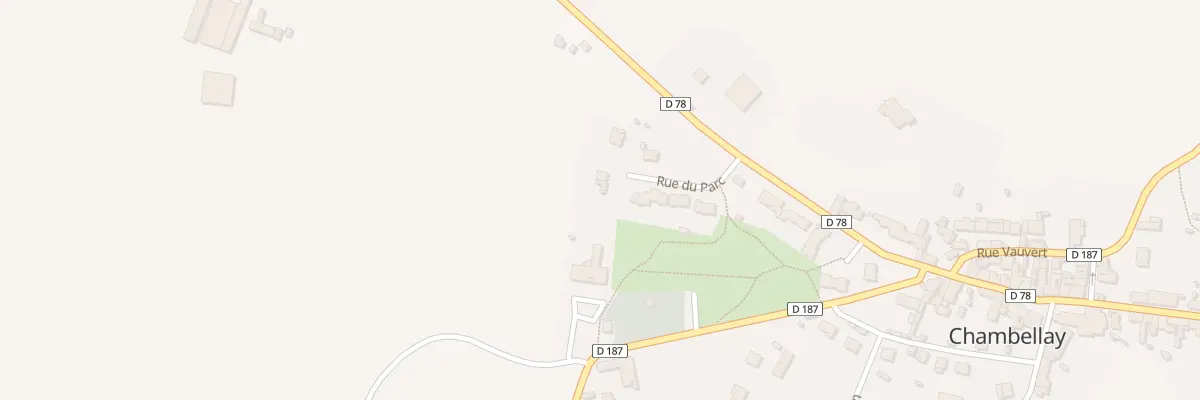 Plan du 6 Rue du Parc à Chambellay
